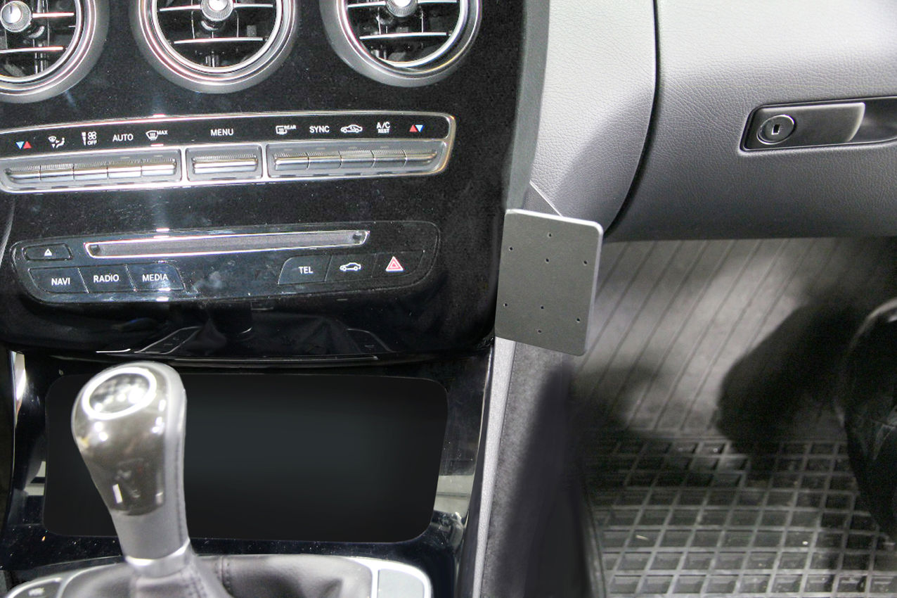 Brodit ProClip Mercedes Benz C-Class (180-320) 14-21 (len manuál, nie drevený panel), na stred