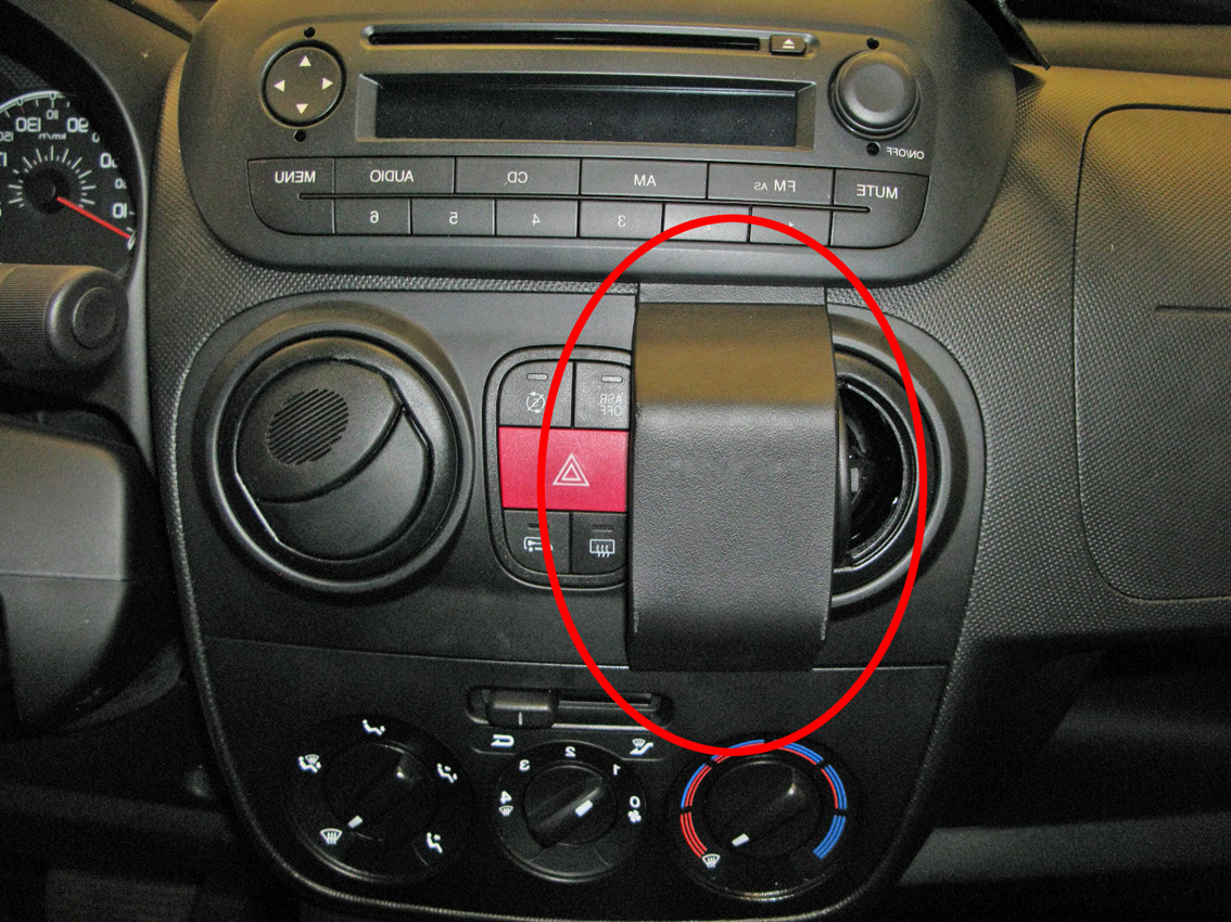 Brodit ProClip montážní konzole pro Citroen Nemo/Fiat Fiorino/Peugeot Bipper 08-21, na střed