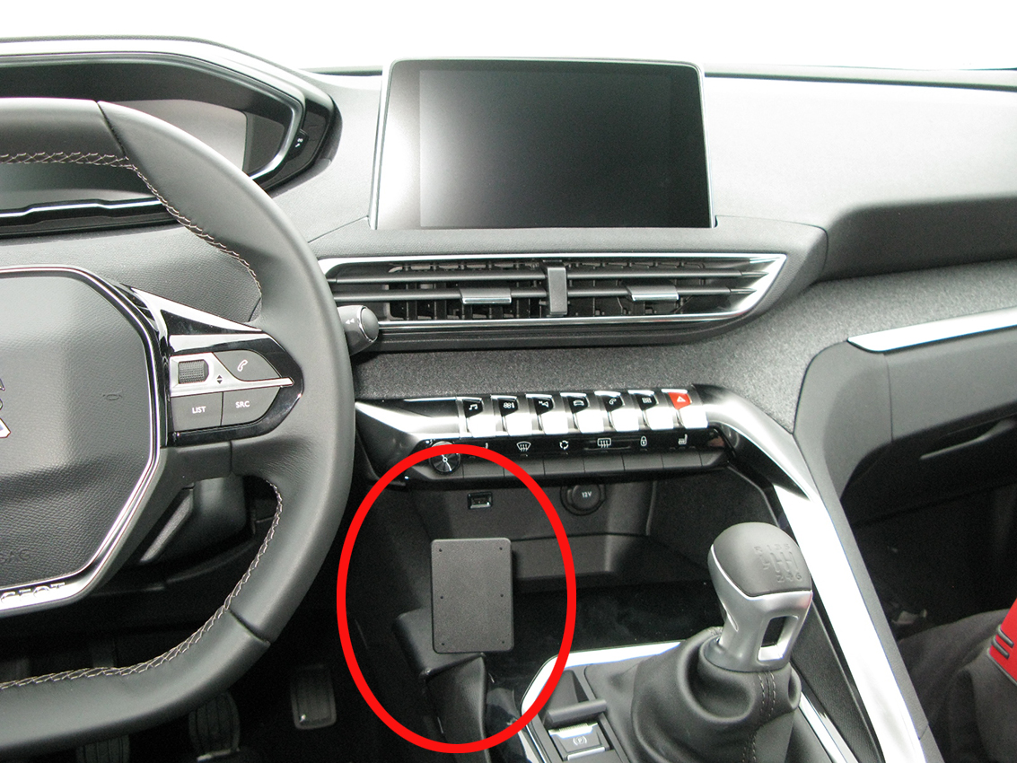 Brodit ProClip montážna konzola pre Peugeot 3008/Peugeot 5008 SUV 17-18, na stred vľavo dole