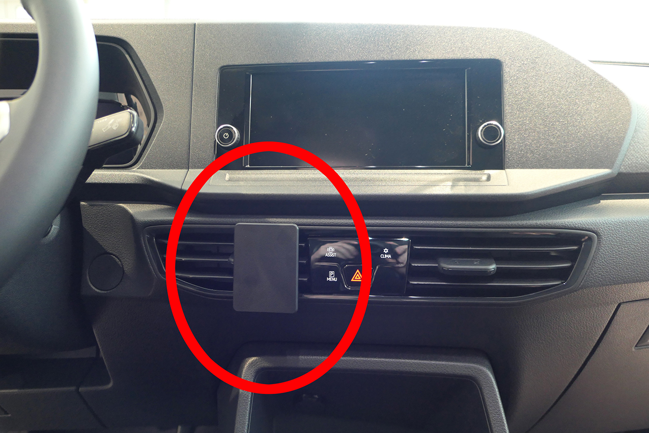Brodit ProClip pro Volkswagen Caddy/Caddy Cargo 21-24/Ford Tourneo Connect 23-24, na střed
