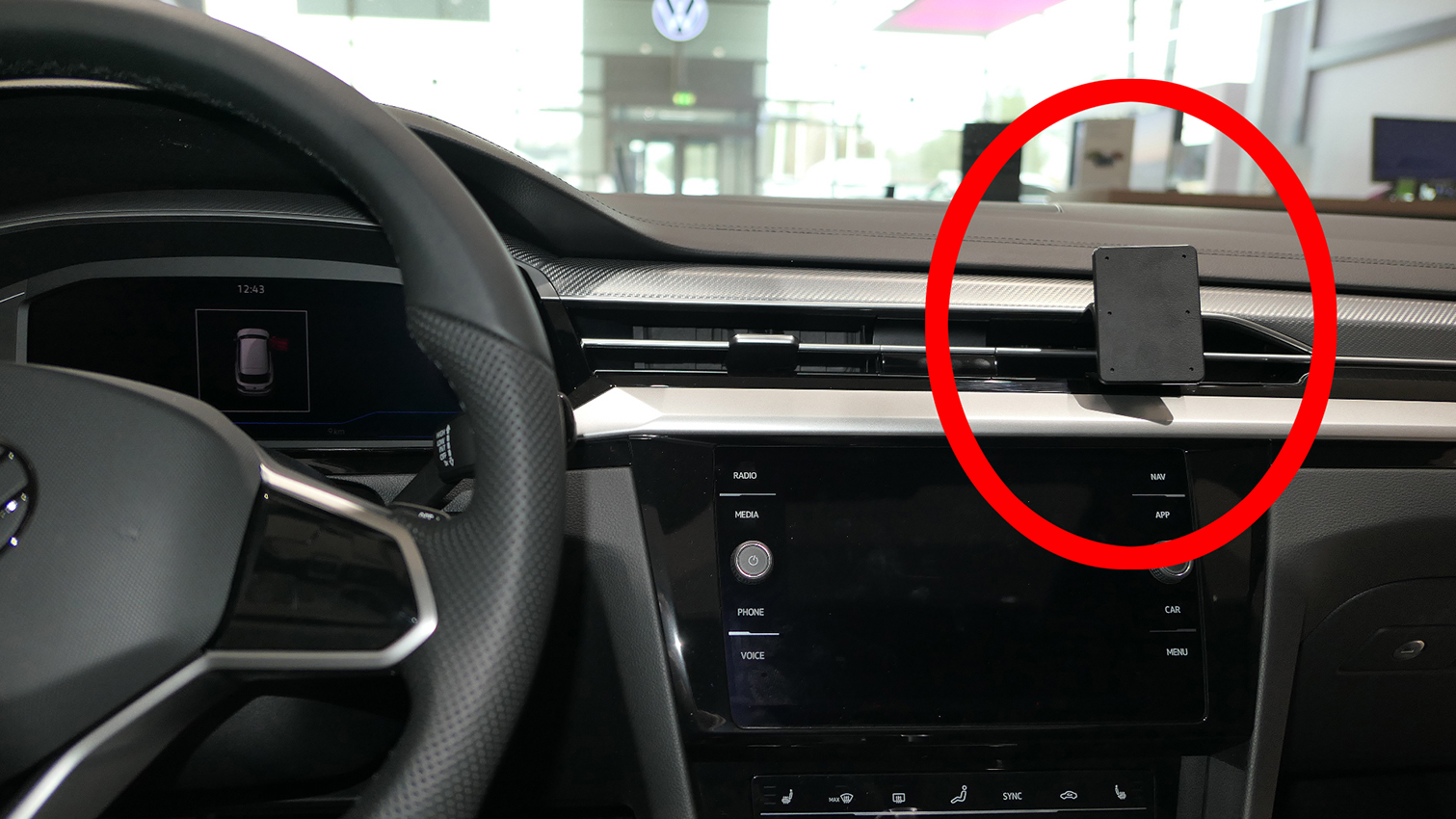 Brodit ProClip montážní konzole pro Volkswagen Arteon 21-24, na střed