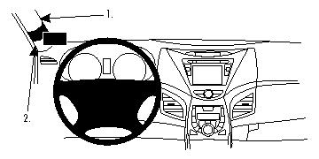 Brodit montážní konzole na palubní desku 804659