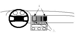 Brodit montážní konzole na palubní desku 851947