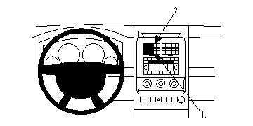 Brodit montážní konzole na palubní desku 854091