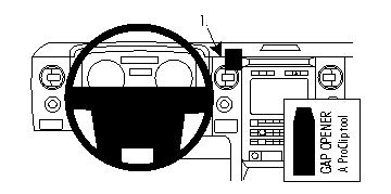 Brodit montážní konzole na palubní desku 854307