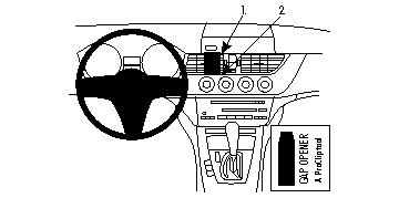 Brodit montážní konzole na palubní desku 854347