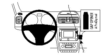 Brodit montážní konzole na palubní desku 854587