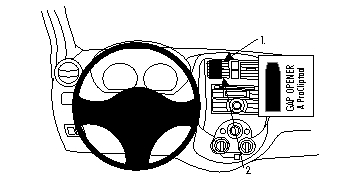 Brodit montážní konzole na palubní desku 854699