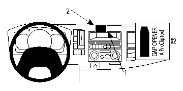 Brodit montážní konzole na palubní desku 854717