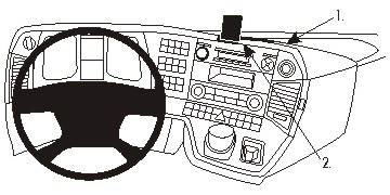 Brodit montážní konzole na palubní desku 854900